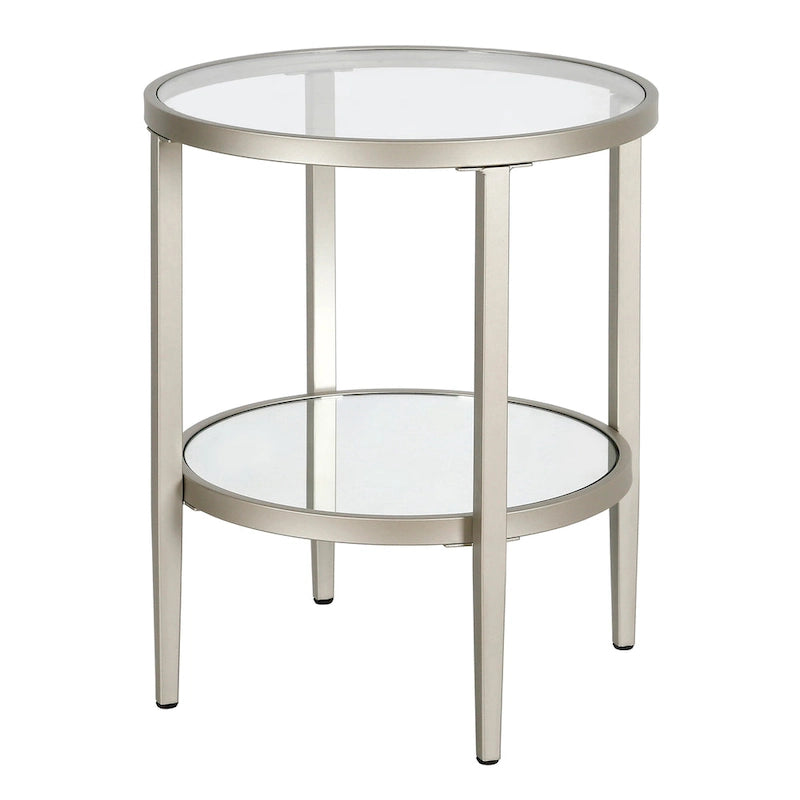 Silver Orchid Carol Mirrored Side Table