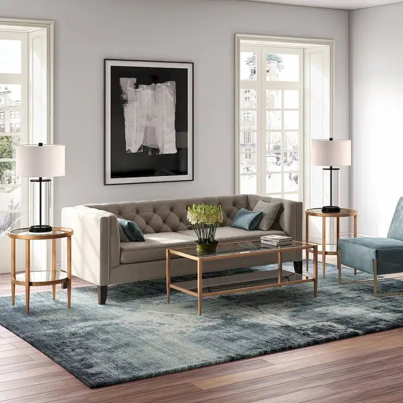 Silver Orchid Carol Mirrored Side Table