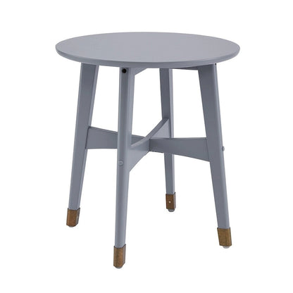 SEI Furniture Morgenstern Round Midcentury Modern Wood Side Table