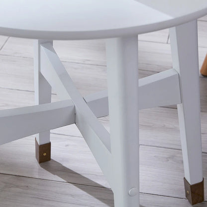 SEI Furniture Morgenstern Round Midcentury Modern Wood Side Table