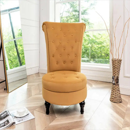 US Pride Furniture Gosser 20 Wide Velvet High Back Vanity Chair