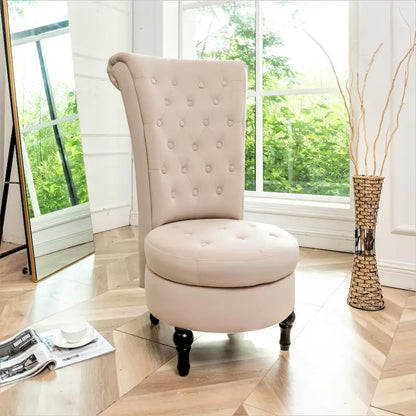 US Pride Furniture Gosser 20 Wide Velvet High Back Vanity Chair