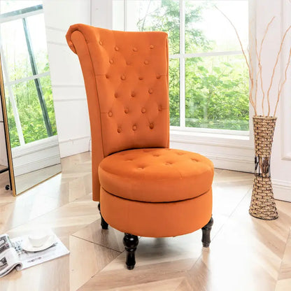 US Pride Furniture Gosser 20 Wide Velvet High Back Vanity Chair