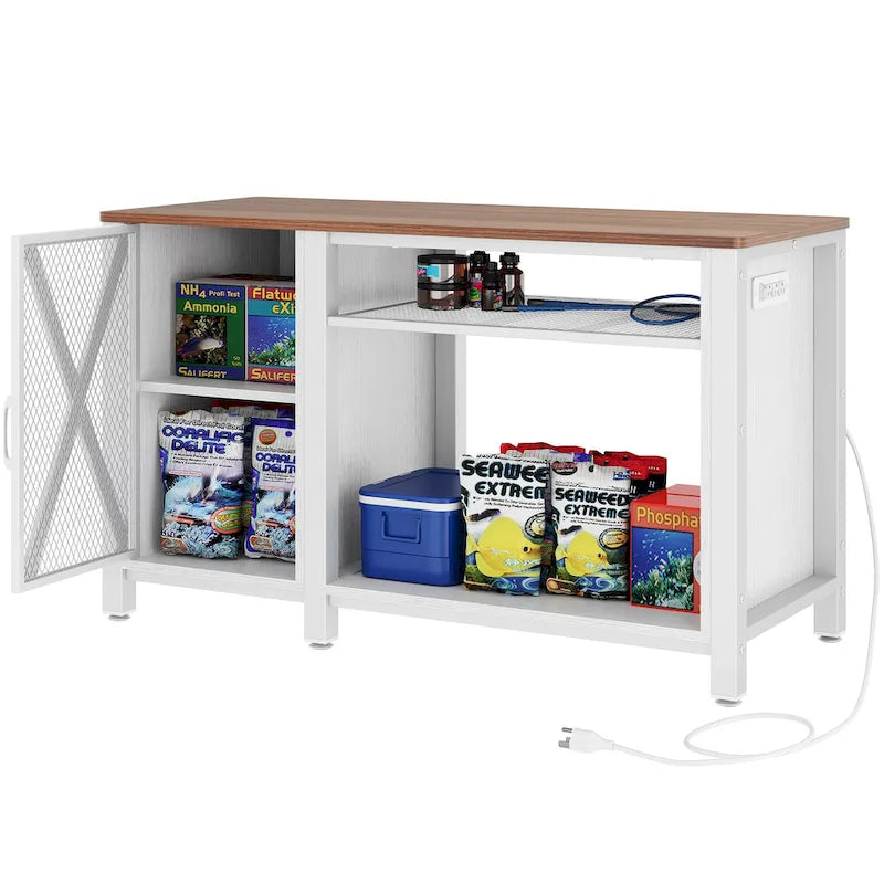 Moasis 55-75 Gallon Aquarium Stand with Power Outlets,Fish Tank Stand with Storage Cabinet