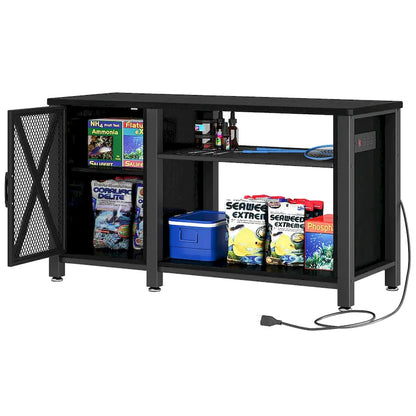 Moasis 55-75 Gallon Aquarium Stand with Power Outlets,Fish Tank Stand with Storage Cabinet