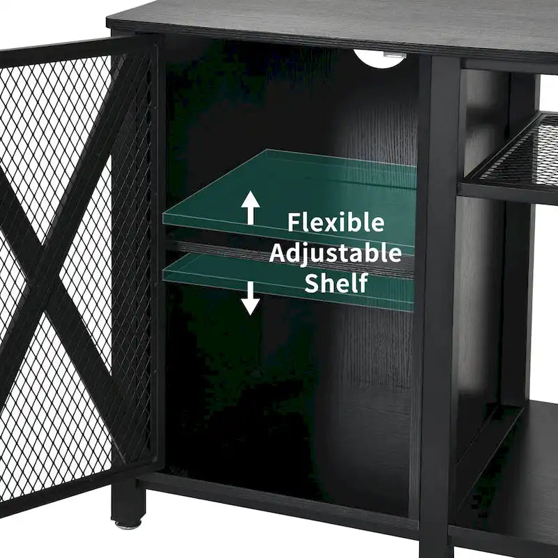 Moasis 55-75 Gallon Aquarium Stand with Power Outlets,Fish Tank Stand with Storage Cabinet