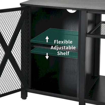 Moasis 55-75 Gallon Aquarium Stand with Power Outlets,Fish Tank Stand with Storage Cabinet