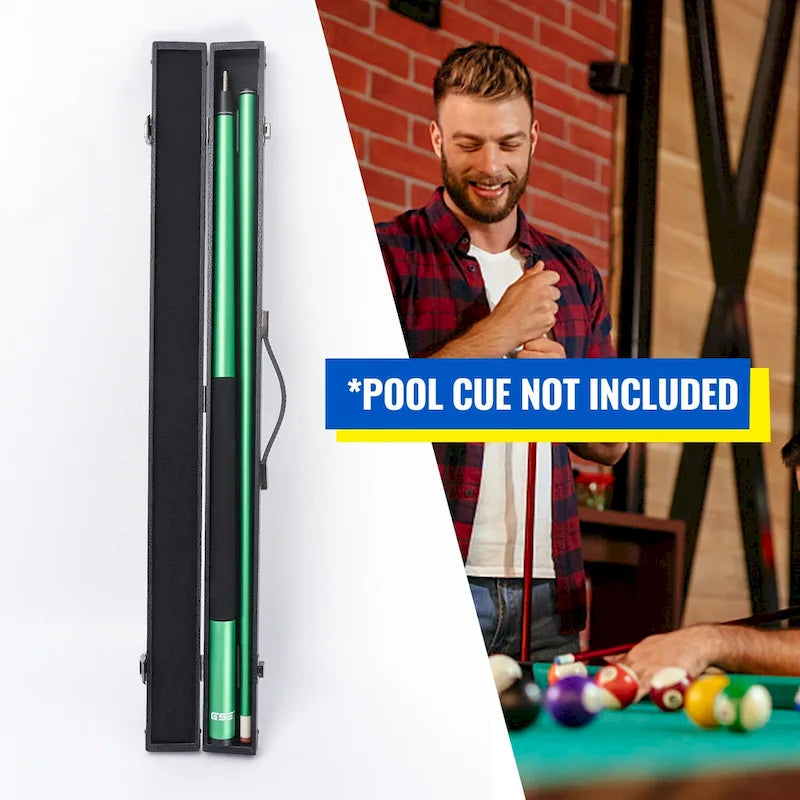 GSE 1x1 Hard Billiard Pool Cue Stick Hard Box. 1/2 Pool Cue Case for 1 Butts/1 Shafts
