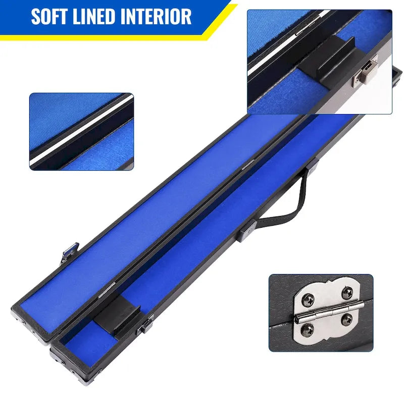 GSE 1x1 Hard Billiard Pool Cue Stick Hard Box. 1/2 Pool Cue Case for 1 Butts/1 Shafts