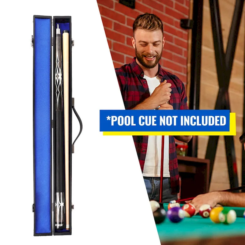 GSE 1x1 Hard Billiard Pool Cue Stick Hard Box. 1/2 Pool Cue Case for 1 Butts/1 Shafts