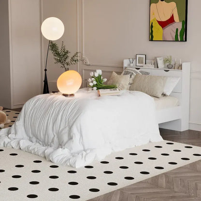 Twin Bed Frame Wood Platform Bed with Storage Drawers and Headboard