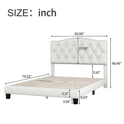 King Upholstered Platform Bed