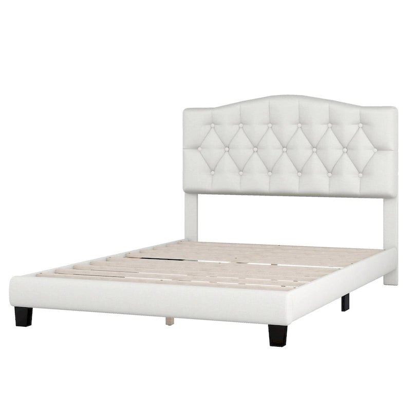 King Upholstered Platform Bed