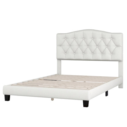 King Upholstered Platform Bed