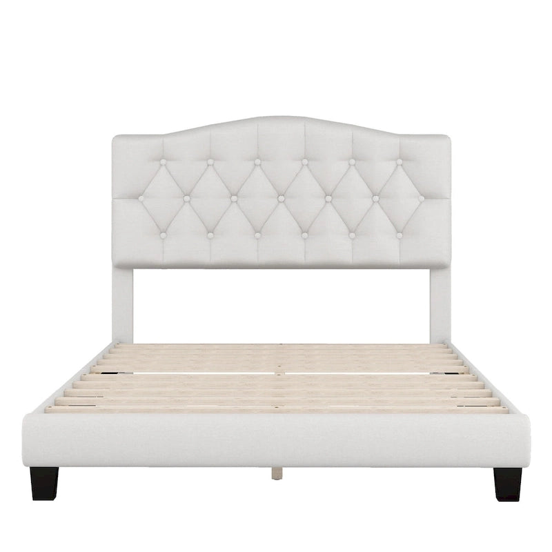 King Upholstered Platform Bed