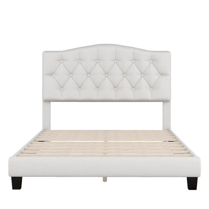 King Upholstered Platform Bed