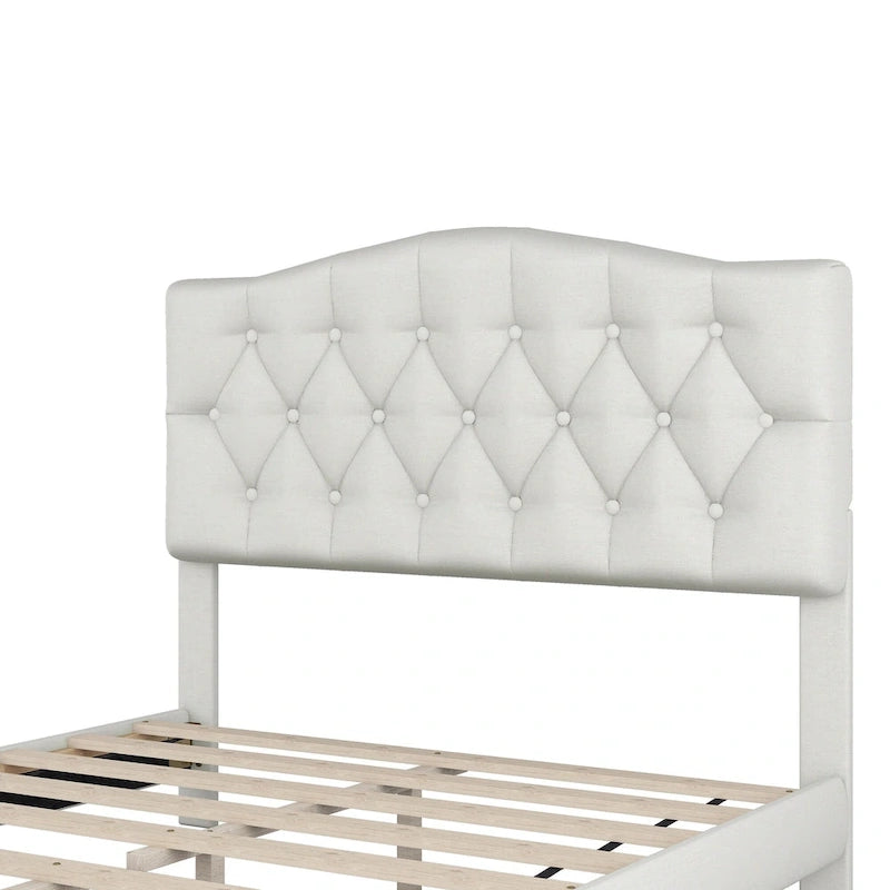 King Upholstered Platform Bed