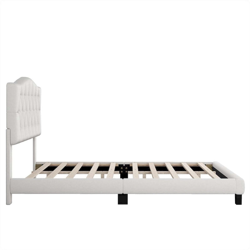 King Upholstered Platform Bed