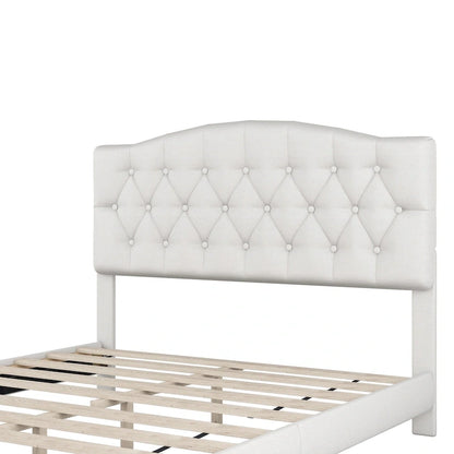 King Upholstered Platform Bed