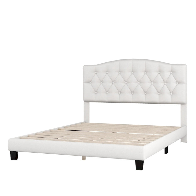 King Upholstered Platform Bed