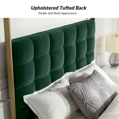 Milton Contemporary Upholstered Queen Size Canopy Bed by HULALA HOME