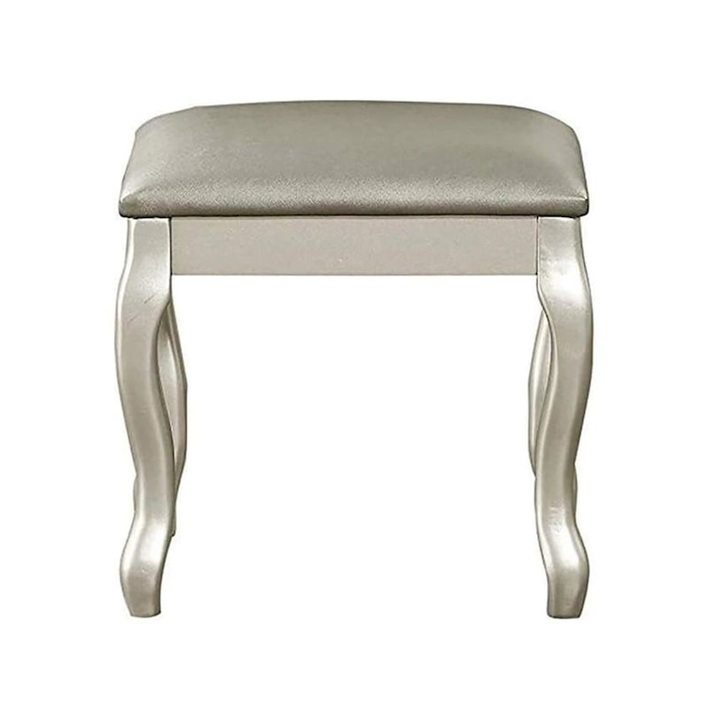 Flip Up Mirror Vanity Set with Stool