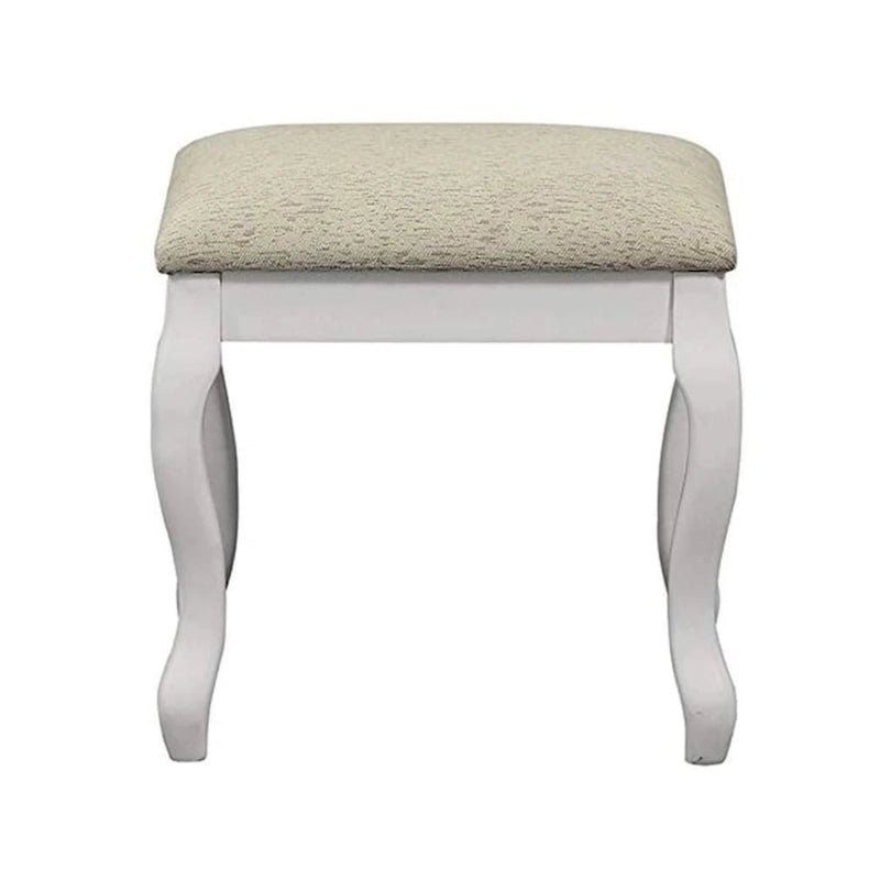 Flip Up Mirror Vanity Set with Stool