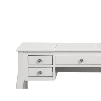 Flip Up Mirror Vanity Set with Stool