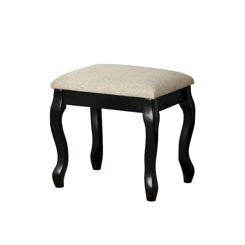 Flip Up Mirror Vanity Set with Stool