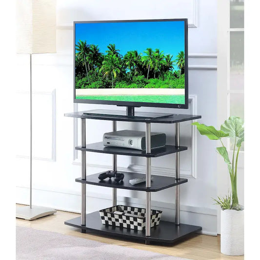 Convenience Concepts Designs2Go No Tools 4 Tier Highboy TV Stand