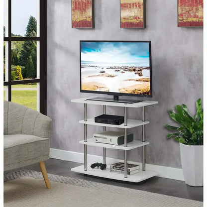 Convenience Concepts Designs2Go No Tools 4 Tier Highboy TV Stand