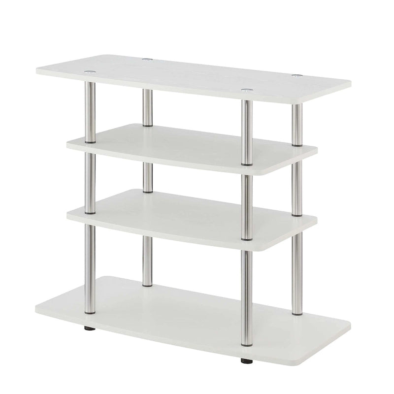 Convenience Concepts Designs2Go No Tools 4 Tier Highboy TV Stand