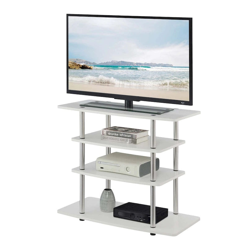 Convenience Concepts Designs2Go No Tools 4 Tier Highboy TV Stand