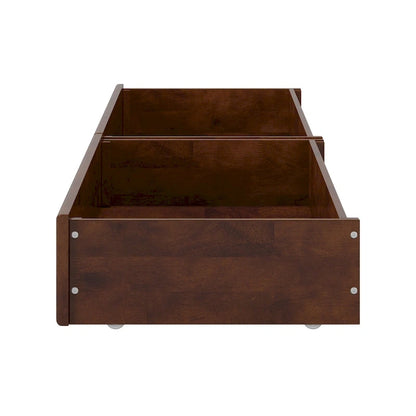 Queen-King-Twin XL Mid-Century Modern Under Bed Storage Drawers