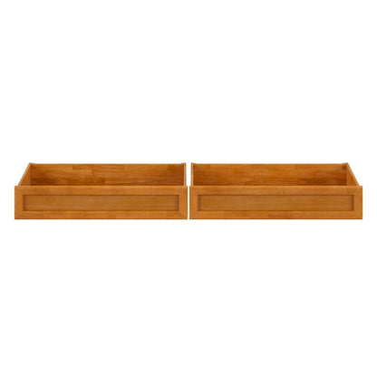 Queen-King-Twin XL Mid-Century Modern Under Bed Storage Drawers