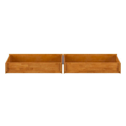 Queen-King-Twin XL Mid-Century Modern Under Bed Storage Drawers