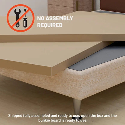 ONETAN, 1.5-Inch Split Bunkie Board for Mattress/Bed Support - Fully Assembled, Improved Comfort and Support, Gray