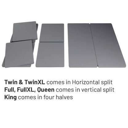 ONETAN, 1.5-Inch Split Bunkie Board for Mattress/Bed Support - Fully Assembled, Improved Comfort and Support, Gray