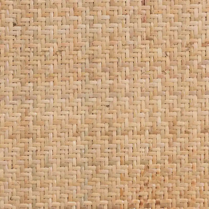 Fields Mid-Century Woven Rattan and Natural Wood Dining Chair Set (2PC)