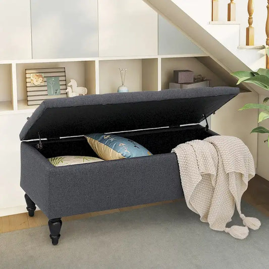 Maypex 38 in. Upholstered Storage Bench