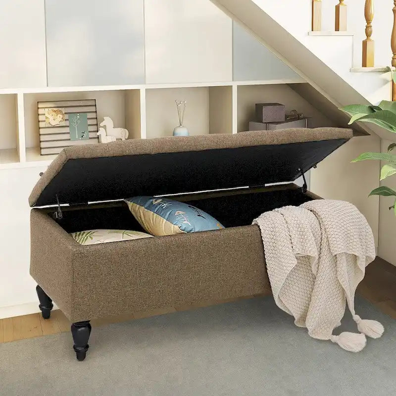 Maypex 38 in. Upholstered Storage Bench
