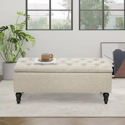Maypex 38 in. Upholstered Storage Bench