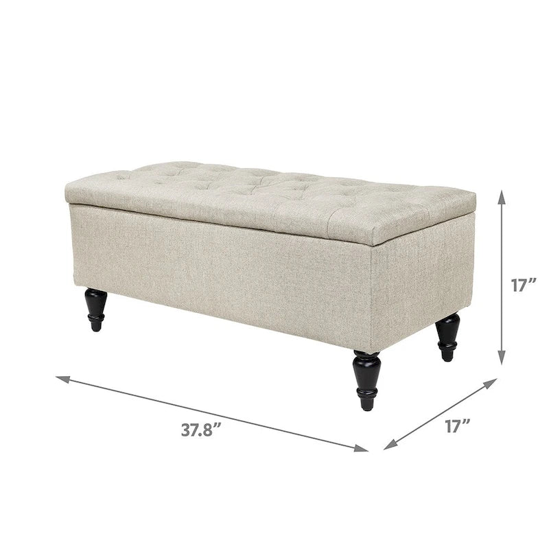 Maypex 38 in. Upholstered Storage Bench