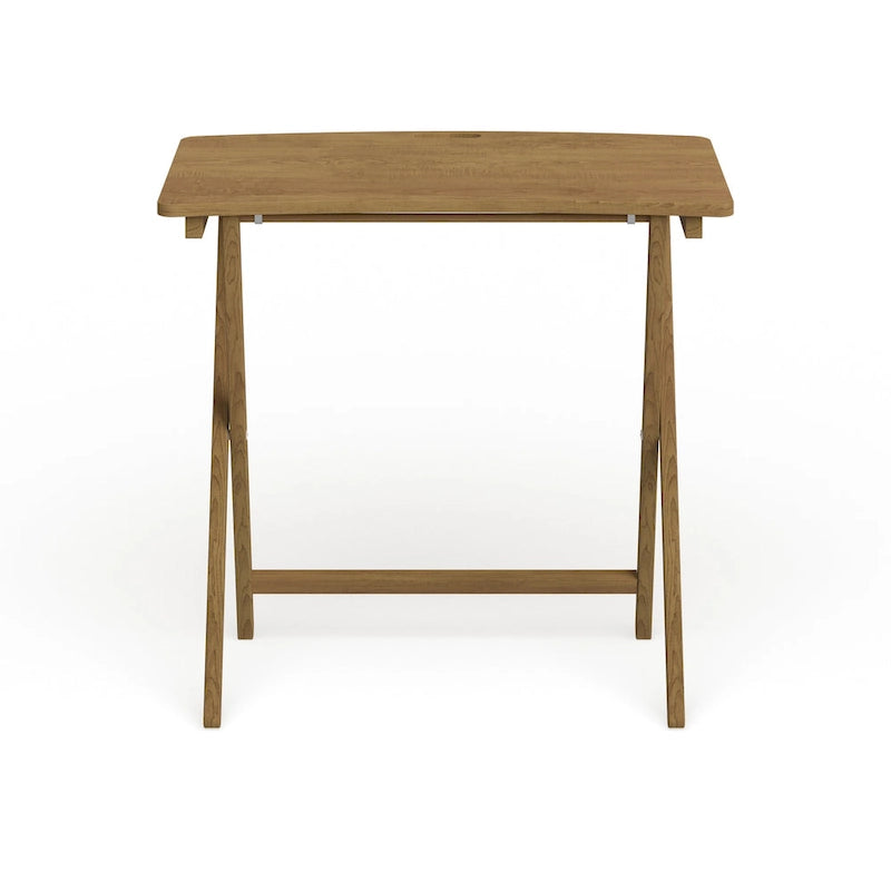 Copper Grove Goosefoot Folding TV Tray Table with Solid Hardwood