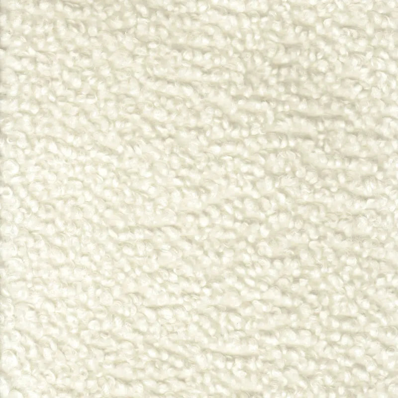 HomePop Armless Cloud Swivel Chair- White Sherpa