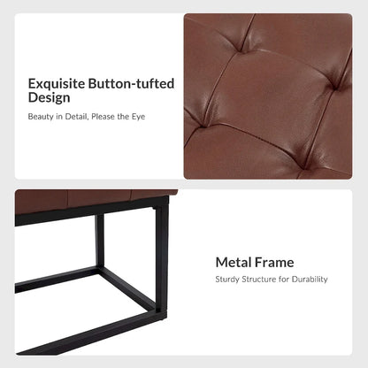 Alicia Classic Genuine Leather Durable Easy Suitable Bedroom Bench by HULALA HOME