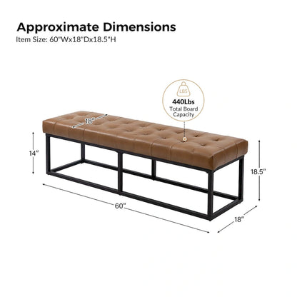 Alicia Classic Genuine Leather Durable Easy Suitable Bedroom Bench by HULALA HOME