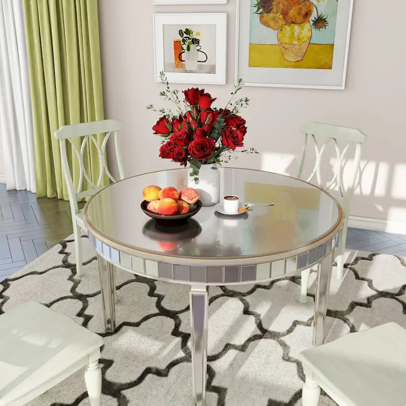 Contemporary Round Dining Table