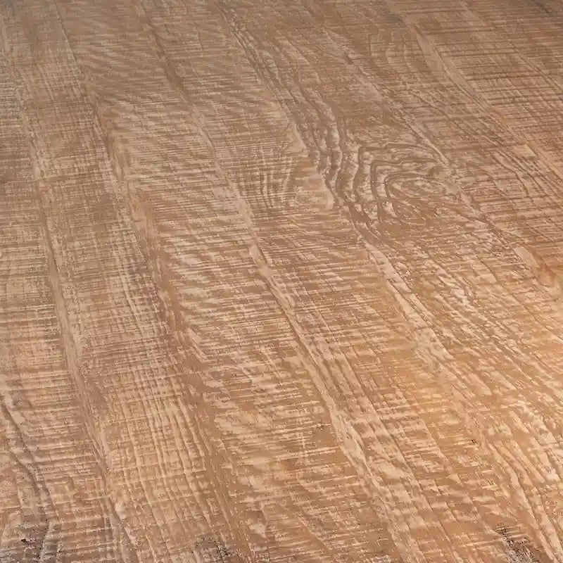 Nico 59-inch Round Reclaimed Pine Antique Natural Carved Pedestal Dining Table