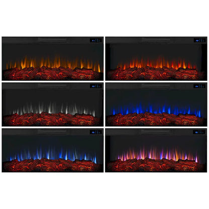 Morris Electric 72 Fireplace TV Stand in Vintage Black Maple by Real Flame